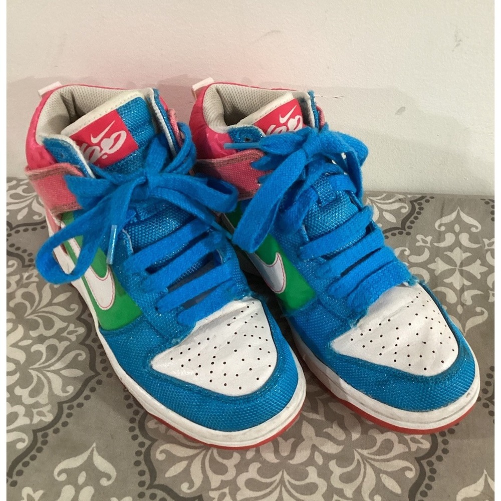 Nike 6.0 High Dunk Womens Sneaker‎ Skater Shoes Sz 6 Retro 454054-136